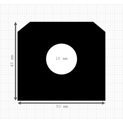 Luikenpakking | EPDM | 50 x 45 mm